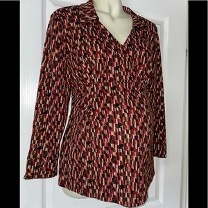 Motherhood maternity blouse top large